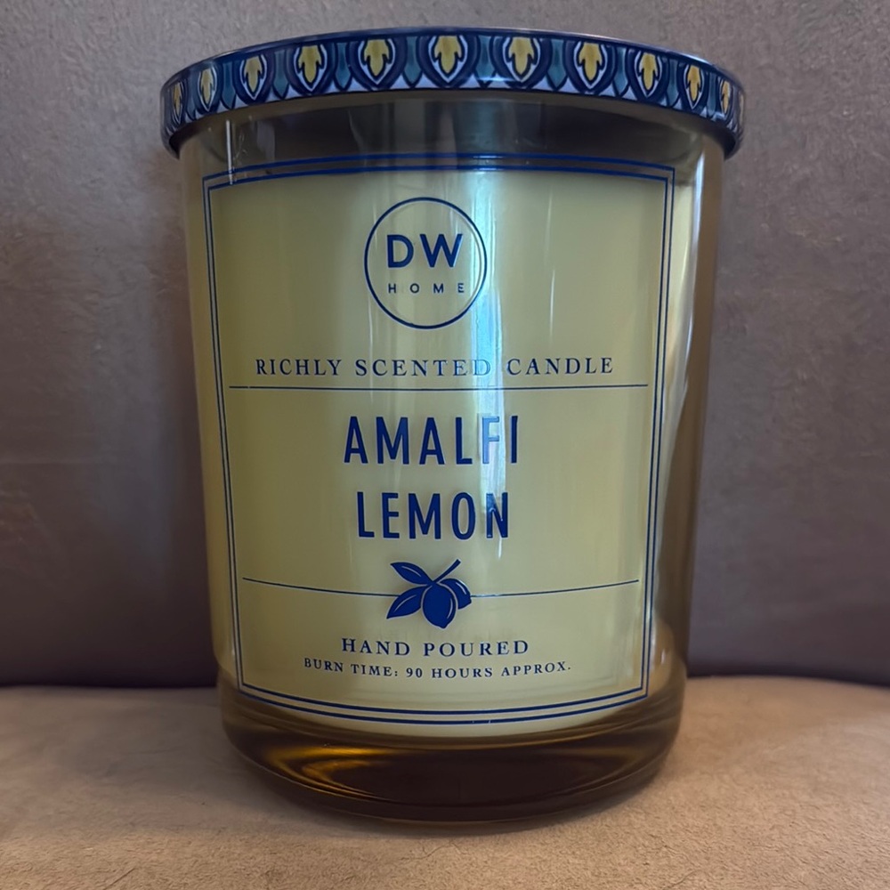 DW Home Amalfi Lemon Scented Candle - Yellow - Large 27.3 oz